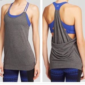 Black/Grey Alo Yoga Lia Tank